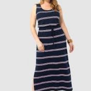 Lands End tank dress with rope belt